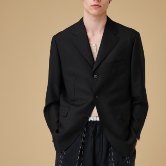 Loro Piana x Simons XXXI Men’s Blazer 100% Cashmere Black Lanzawood SPJ Sz 40R - Picture 3 of 13